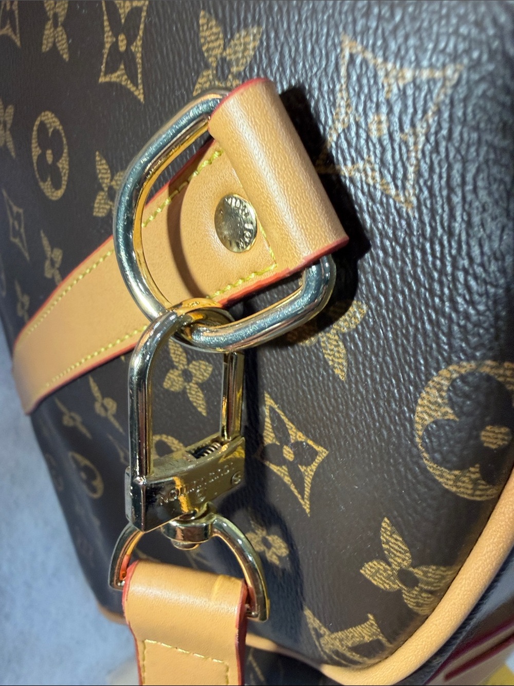 Brown Monogram Duffel with Tan Trim - Picture 8 of 15